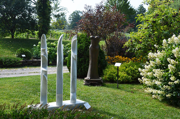 Sculpture Garden at Vignoble Domaine des Cotes d'Ardoise, Eastern Townships
