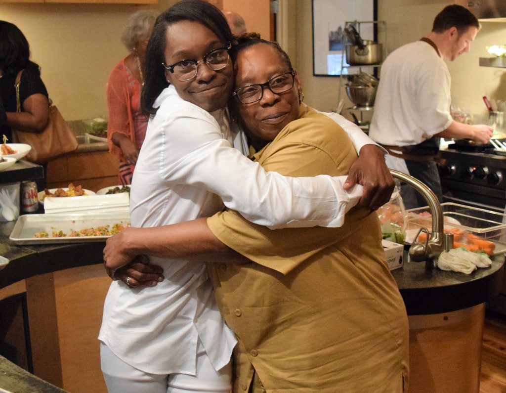 Chef Roshara Sanders and her mom. Photo courtesy of Habitat for Humanity. FWT Magazine.