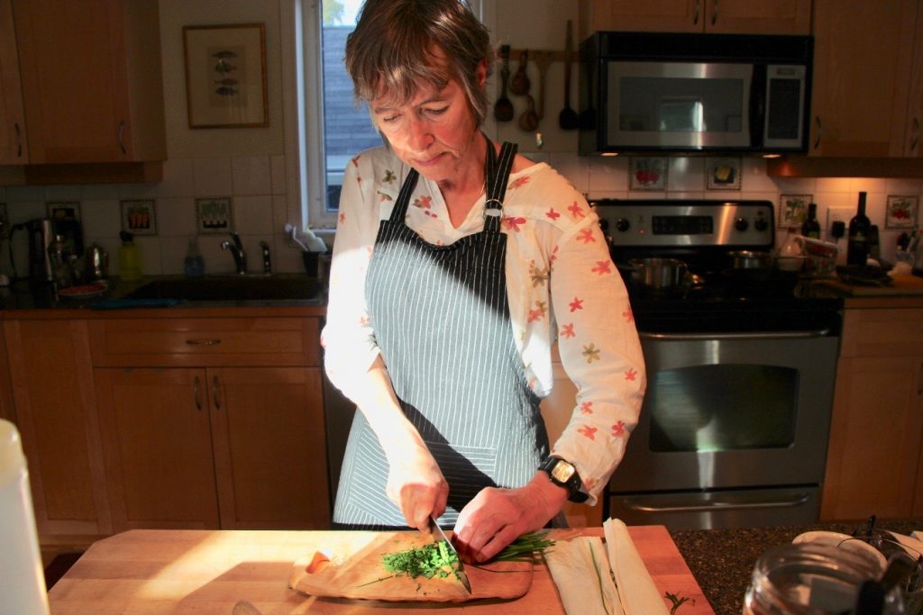 Michele Genest at work in her Whitehorse kitchen © Christine Salins