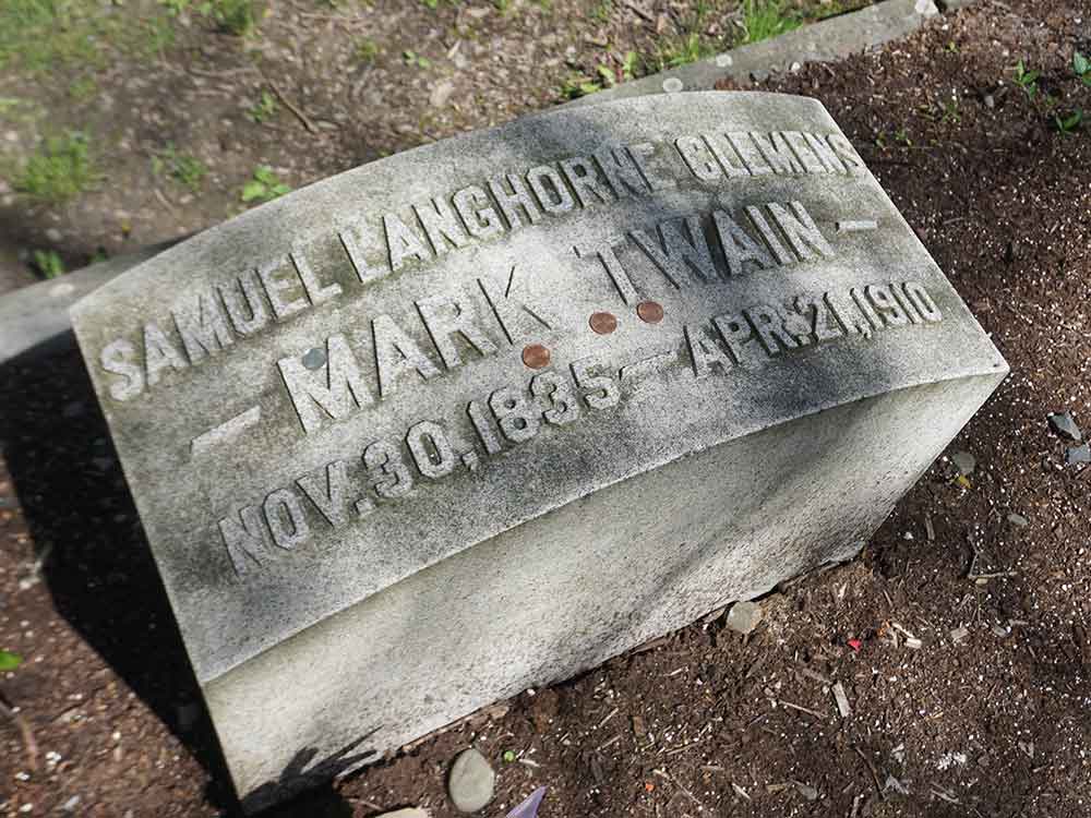 Mark Twain's Grave Marker