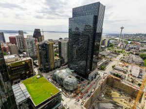 Amazon Headquarters Aerial View 