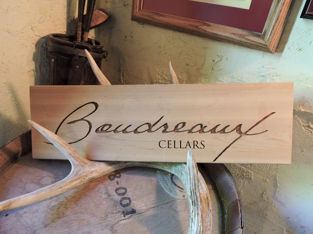 Boudreaux Cellars sign