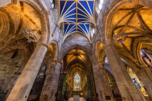 The interior architecture of St. Giles Cathedral is a marvel
