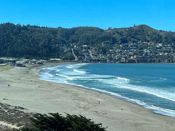 Pacifica California Beach scene