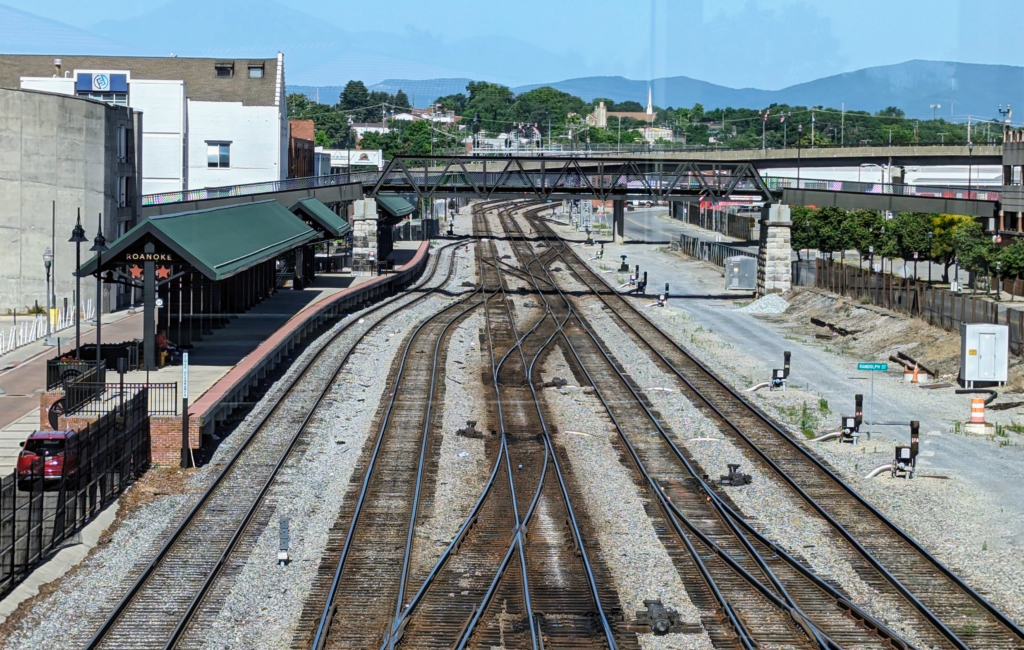 Train tracks in Roanoke, Va