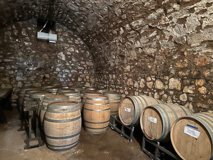 wine cave at J. Skinner Winery