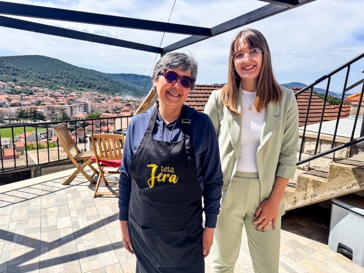 Sanja Protic, owner of OPG Protic Sanja and Mirna Petković of Bačić winery 