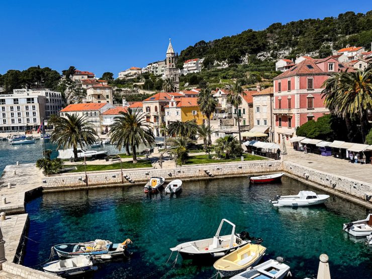 View of Hvar Island in Croatia