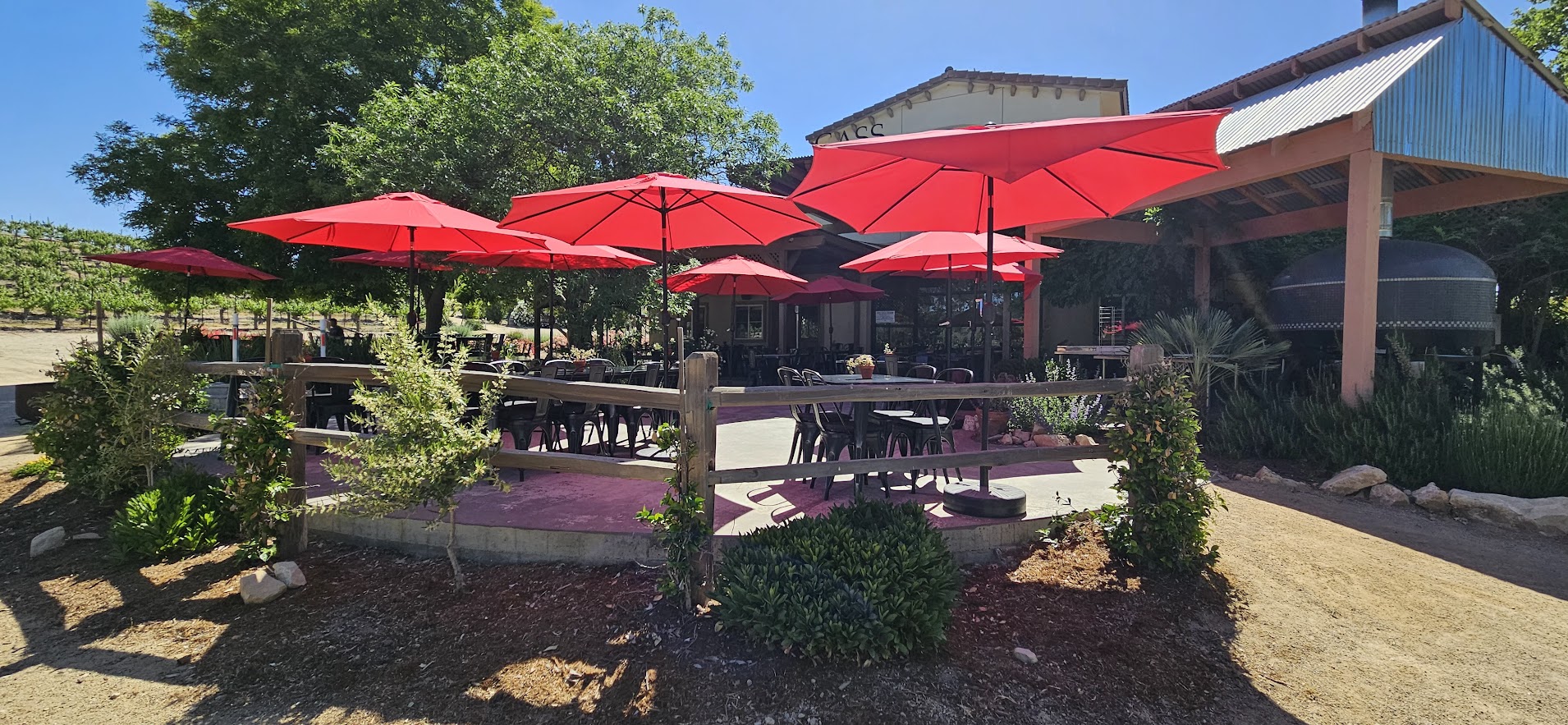 Cafe on grounds at Cass Winery in Paso