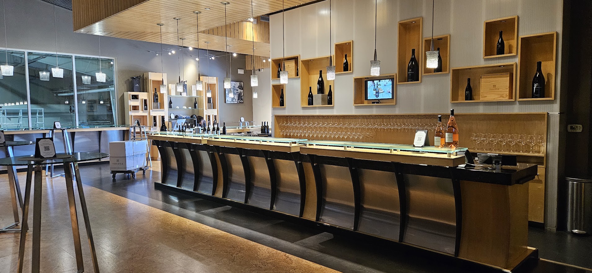 indoor tasting room at Tolosa