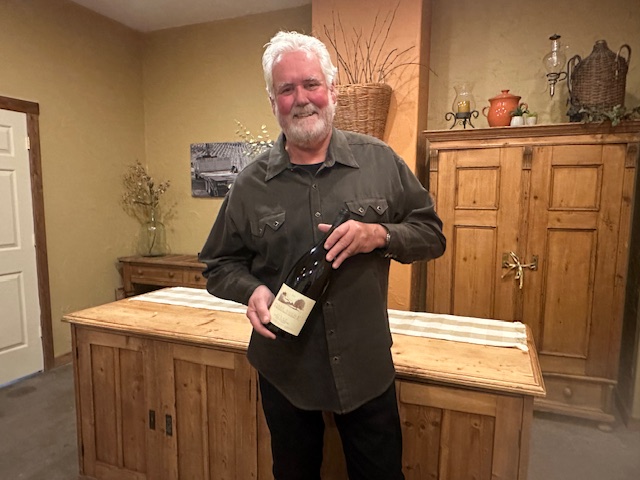 Bill Easton of Terre Rough/Easton in tasting room