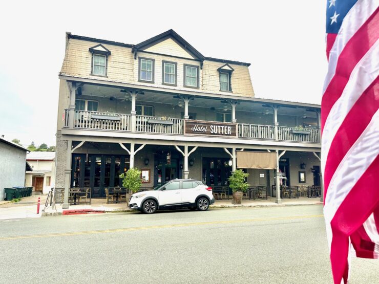 Hotel Sutter on Main Street in Sutter Creek