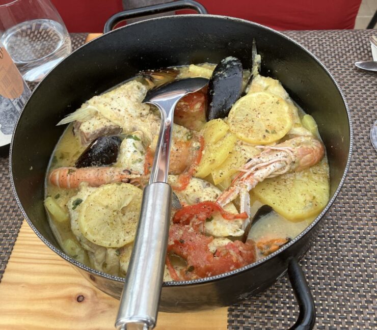Gregada, a hearty fish stew made from different types of fish, on the Island of Hvar.
