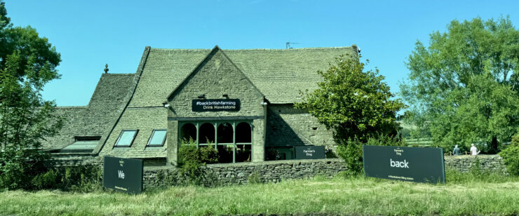 The back side of The Farmer's Dog Pub