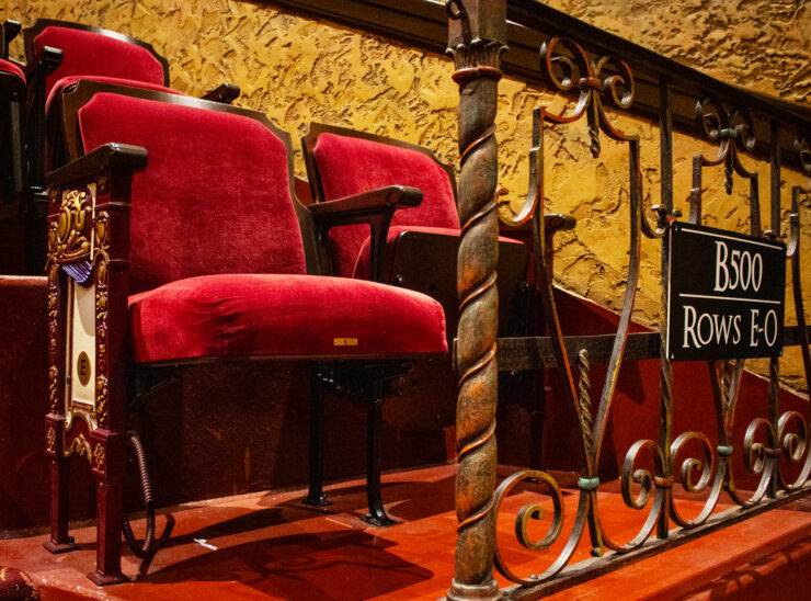 Ghost seats at The Florida Theatre.