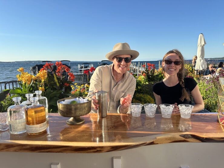 Ethanology Distillation poured their original spirits at the Traverse City Wine & Food Festival