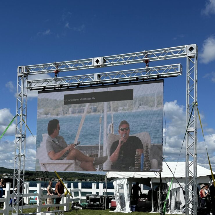 Chef Tyler Florence headlined the Grand Tasting at the Traverse City Food & Wine Festival