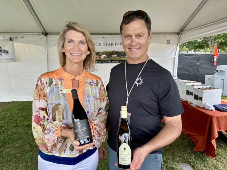 Black Star Farms Managing Owner Sherri Fenton and Lead Winemaker Lee Lutes poured their award-winning Michigan wines at the Traverse City Food & Wine Festival