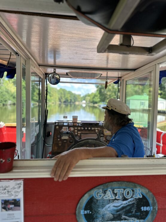Captain Paul Lohr of Cane River Queen paddlewheeler