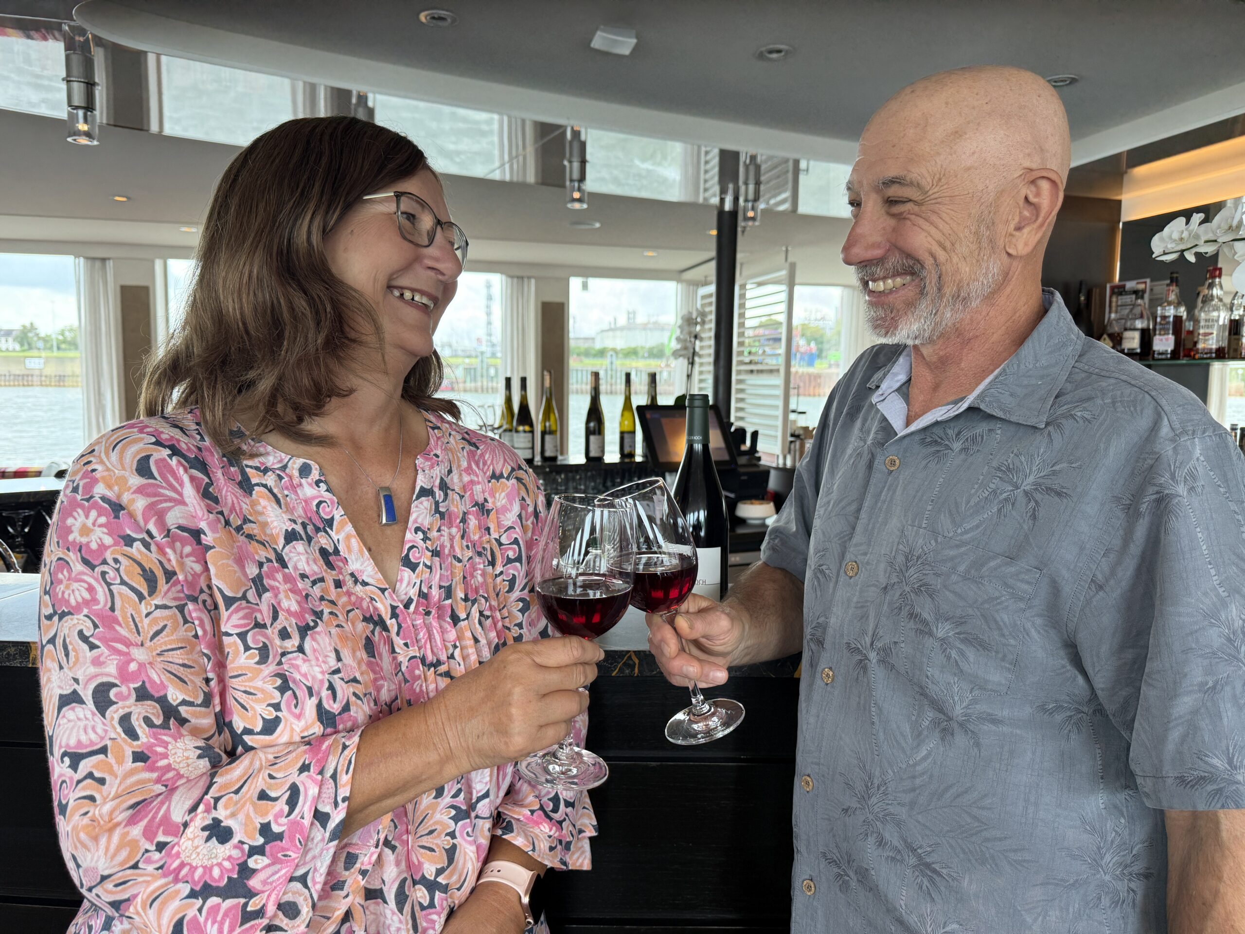 Former wine makers Carolyn and John Aver host wine tastings on AmaSerena