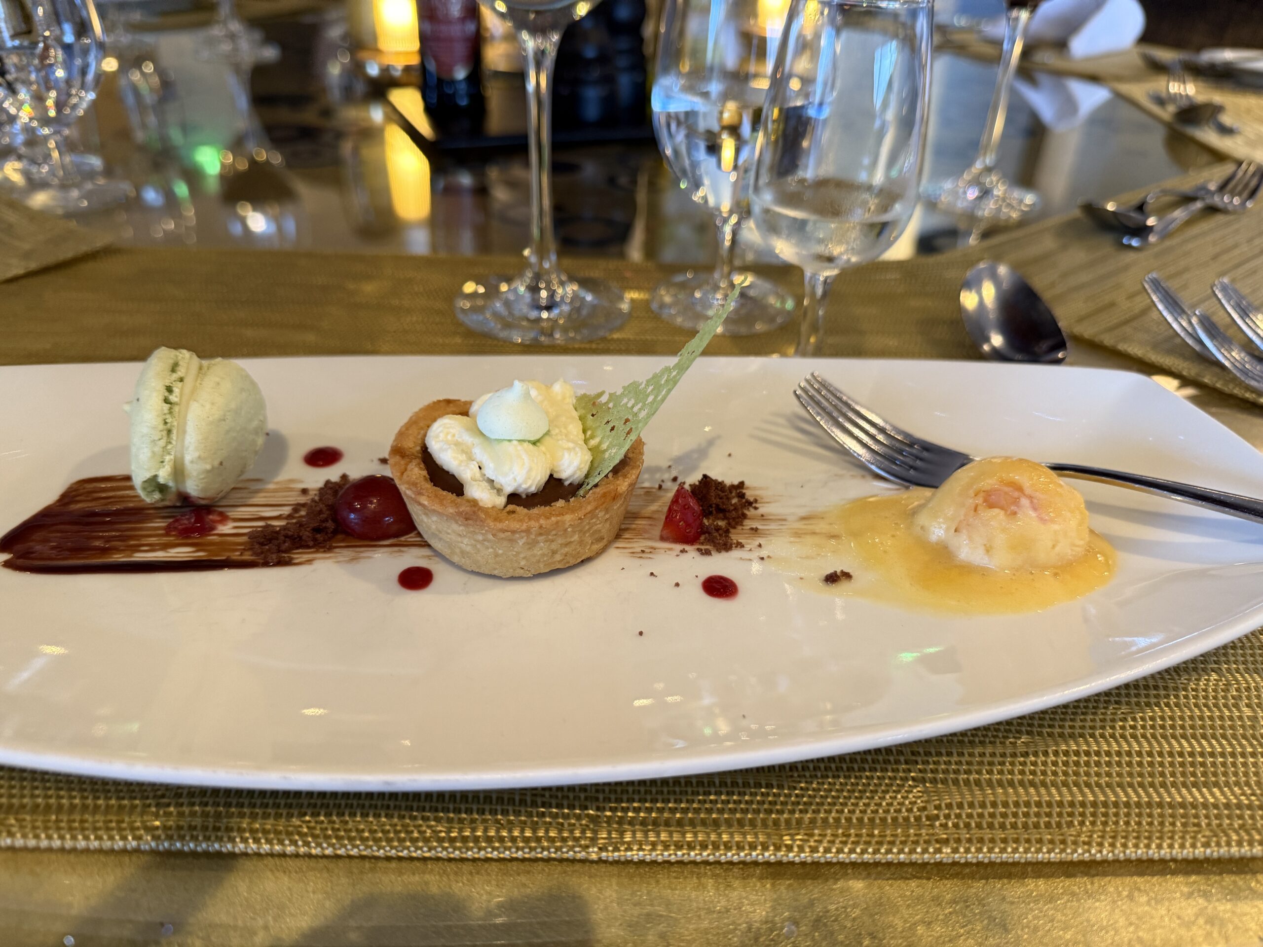 wine paired dinner on AmaSerena