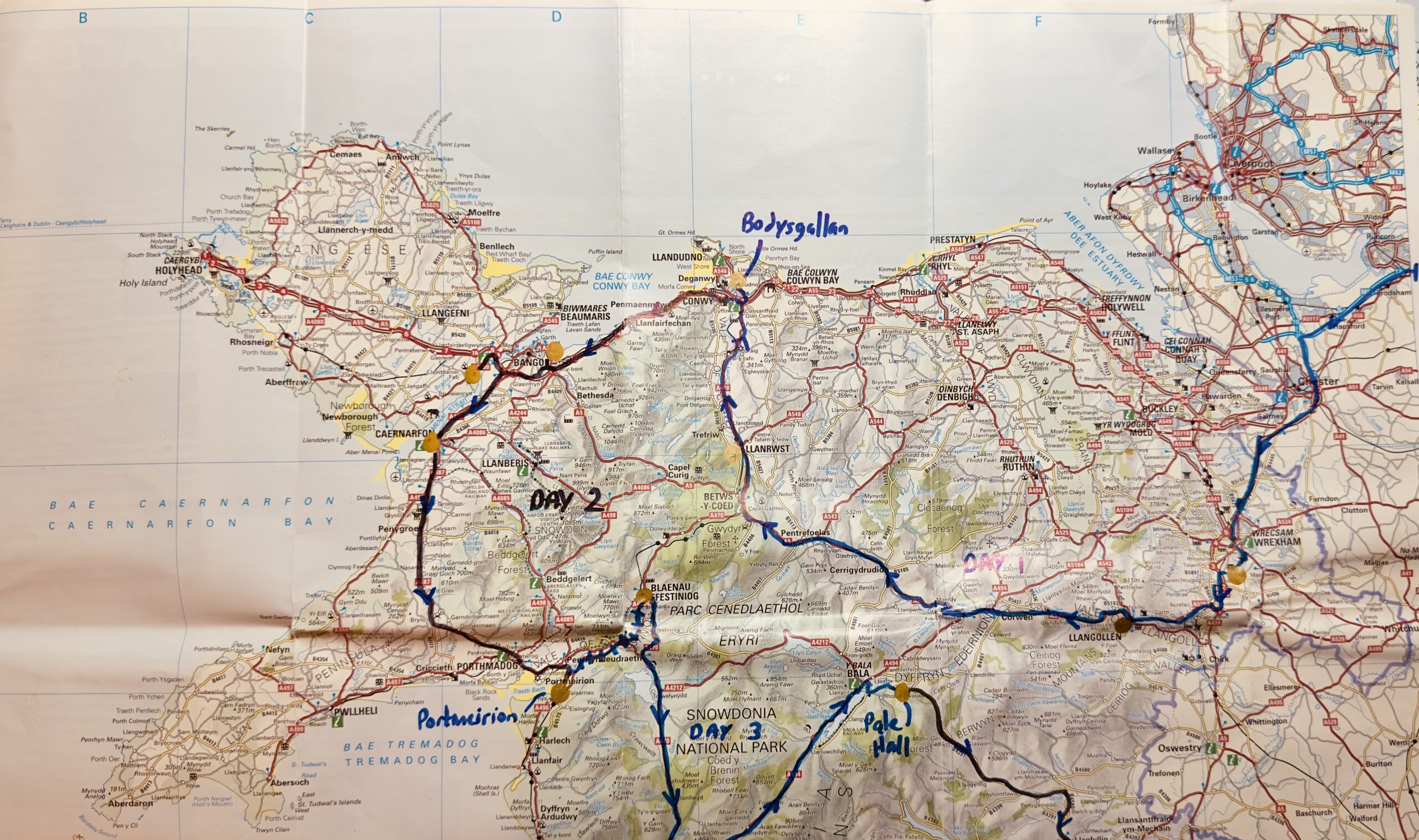 Map of North Wales Roadtripping through Wales, One Luxury Hotel at a Time