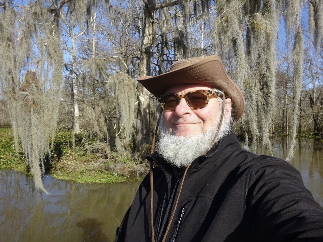 John Burke, known as Captain Caviar, pictured on his boat on the Atchafayala Swamp near Patterson, Louisiana.