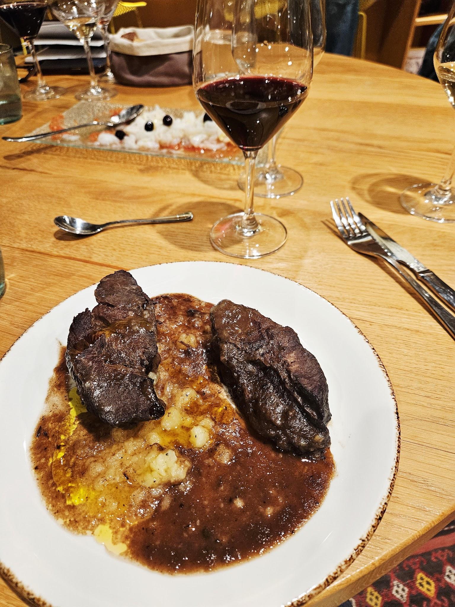 beef dish with pairings