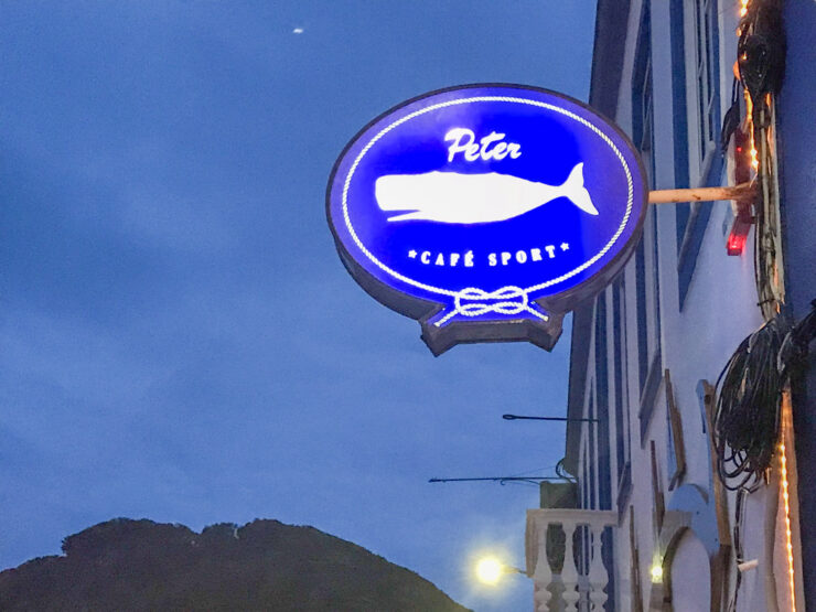 Sign outside Peter Cafe Sport