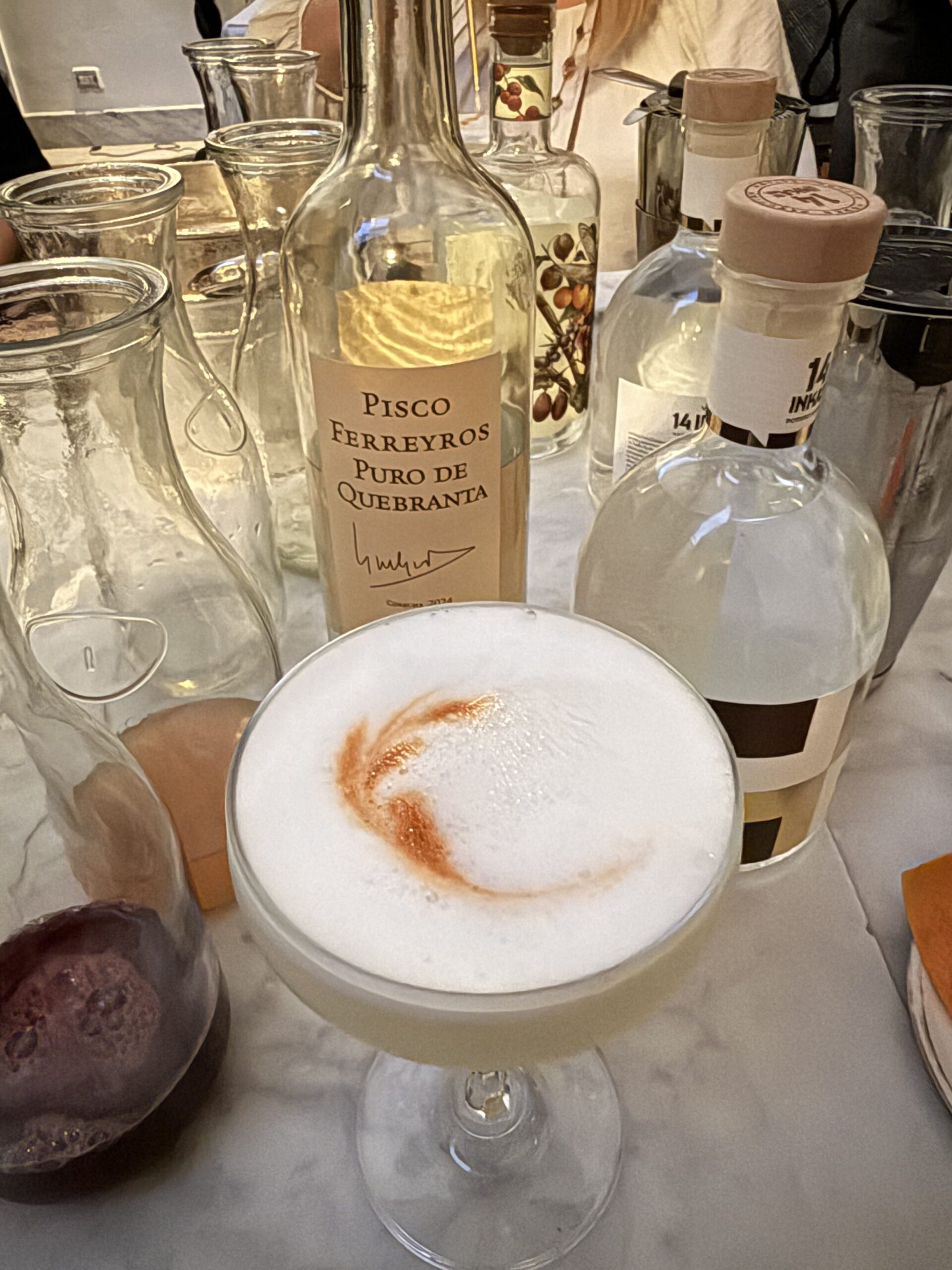 piscosour-Barnard Some of the ingredients used to make pisco sour cocktails. ©Linda Barnard