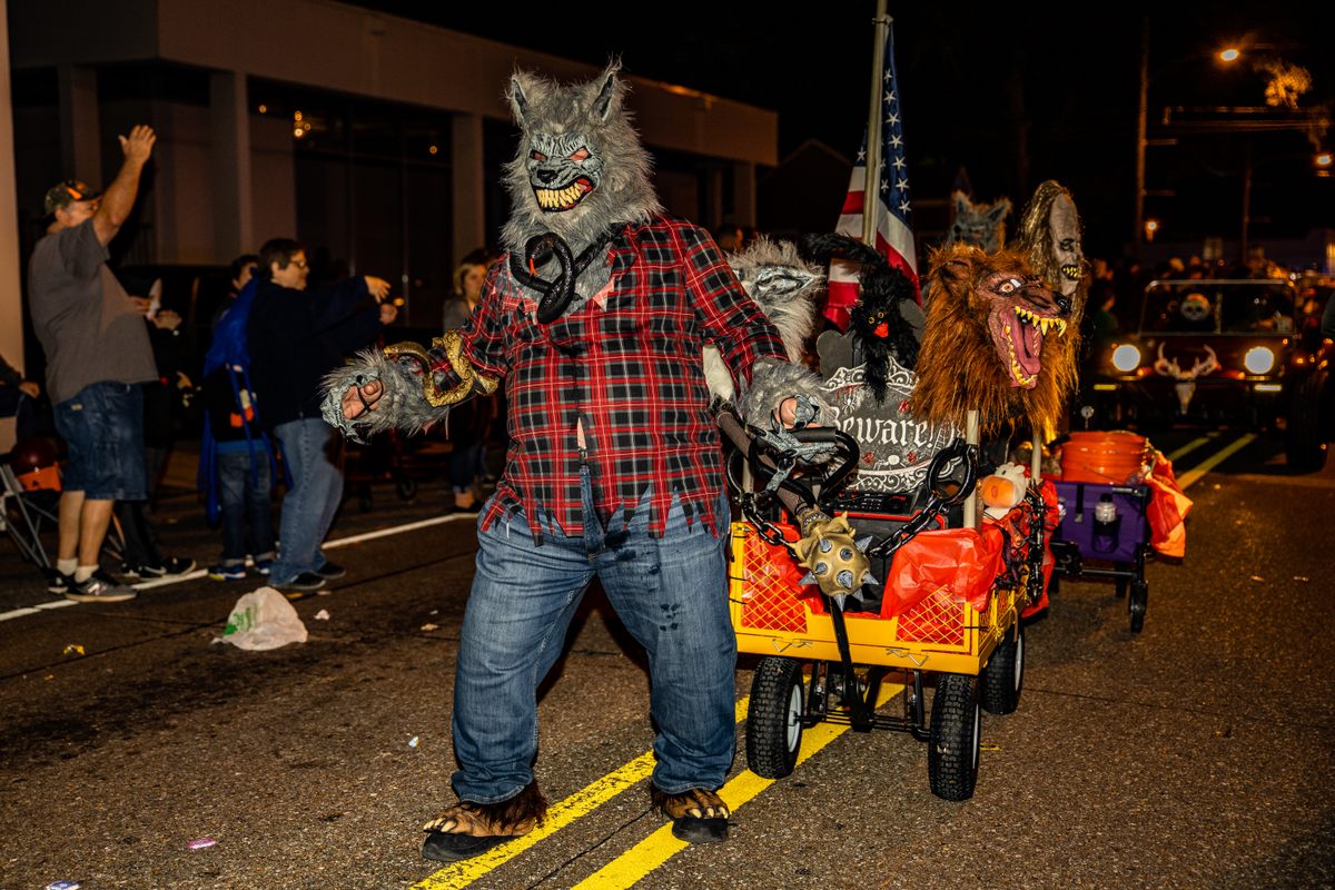 Rougarou Fest Parade with Rougarou