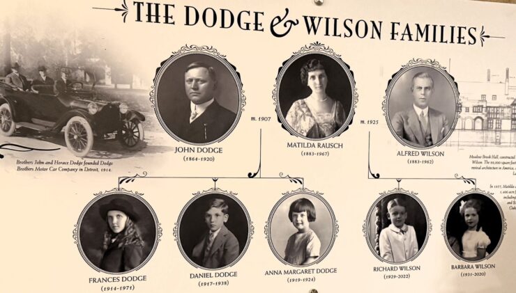 A photo showing the Dodge-Wilson family tree - parents and children