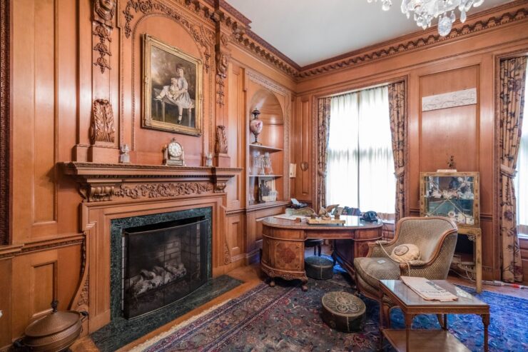 A photo of a study/office within Meadow Brook Hall