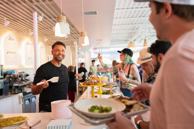 Inside Babas Hummus House