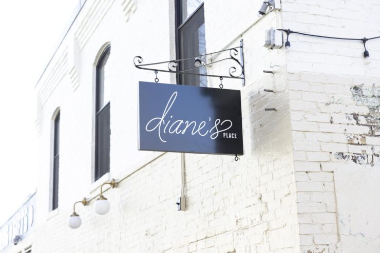 Sign outside of Diane's Place restaurant in Minneapolis