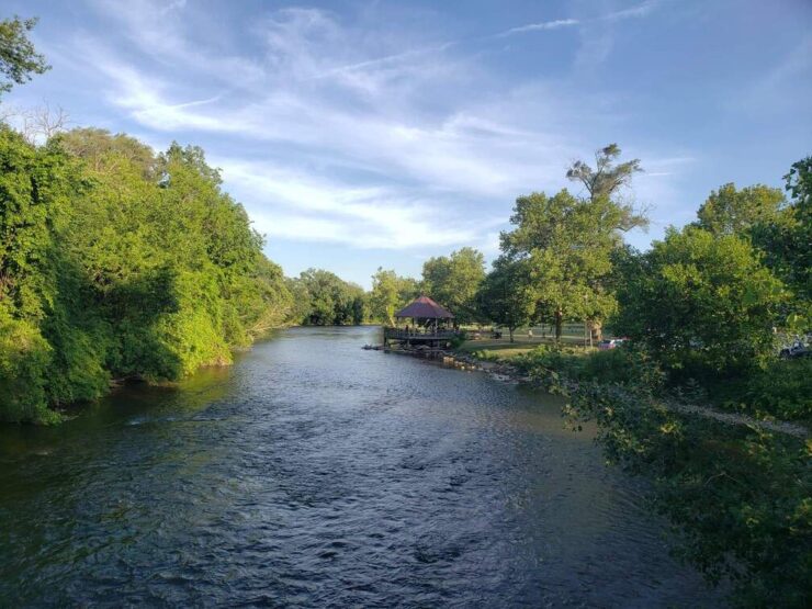 View of Riverside Park's Huron River