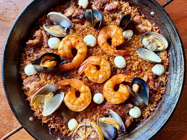 Seafood Paella and Vya Restaurant in Portland Oregon