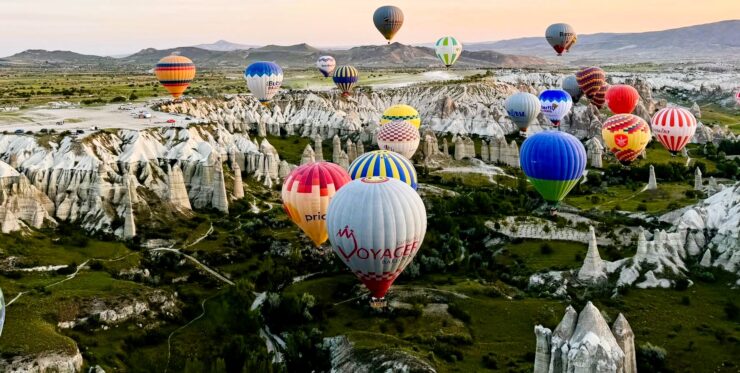 View from balloon over Cappadocia © Joelle Machia
