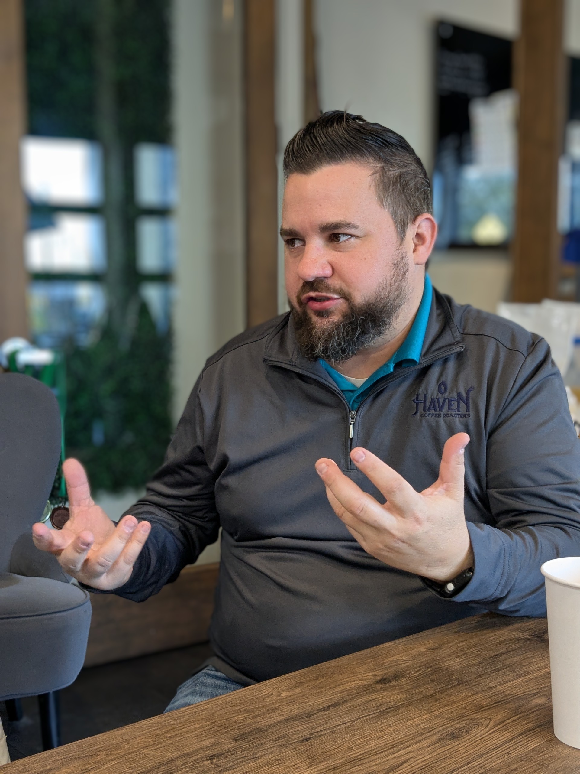 Jon Lane of Haven Coffee Roasters
