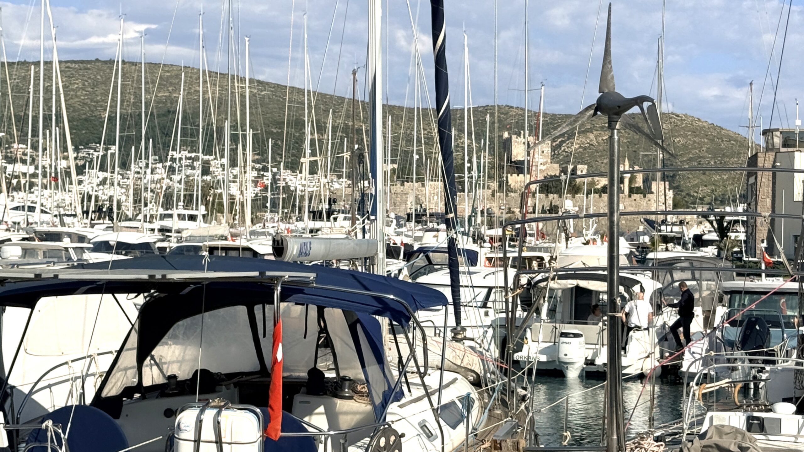 Marina abd Castle in Bodrum, Turkey