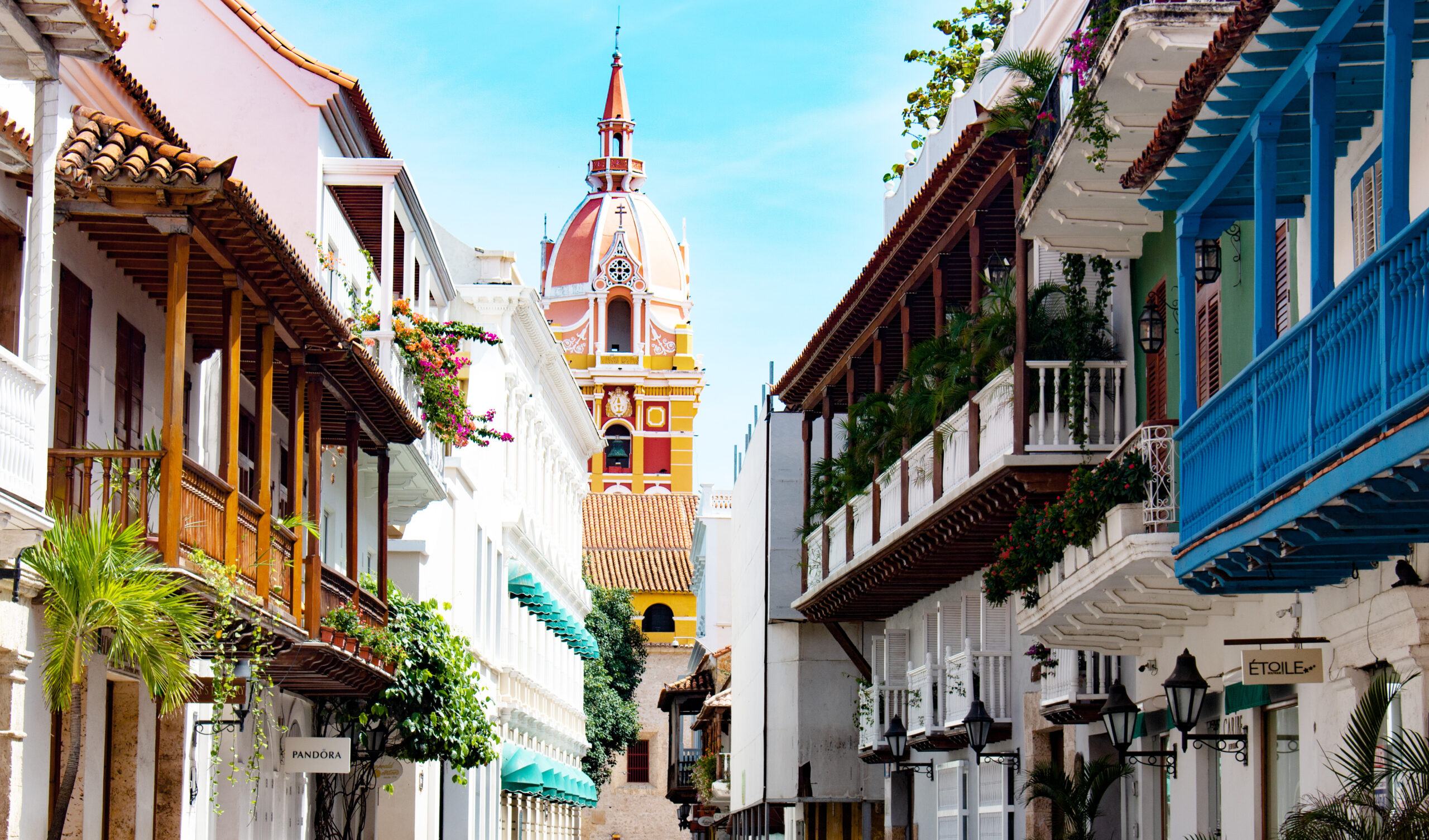 A photo of the Church of San Pedro Claver in Cartagena