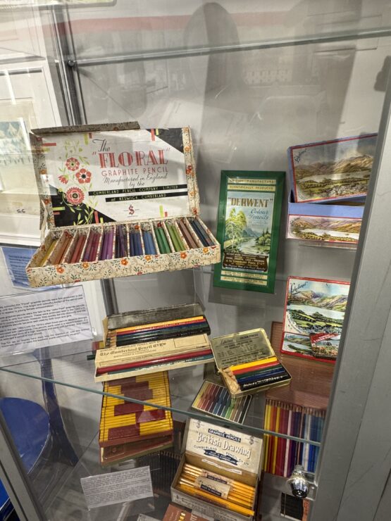 Colored Pencils Display at Derwent Pencil Museum