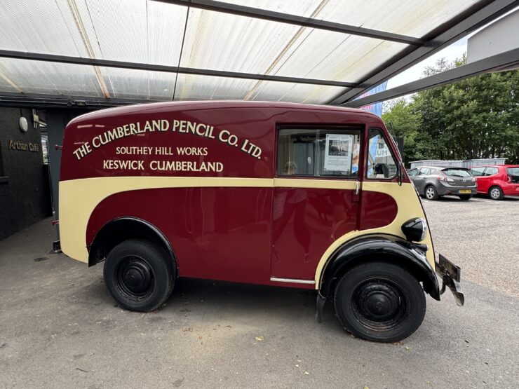 The Cumberland Pencil Company's only surviving 1950s delivery van.