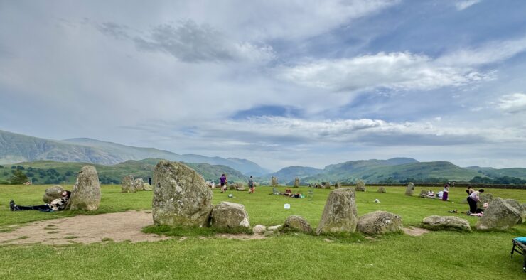 Castlerigg Stone Circle, near Keswick, England - An ancient ring of 38 standing stones.
