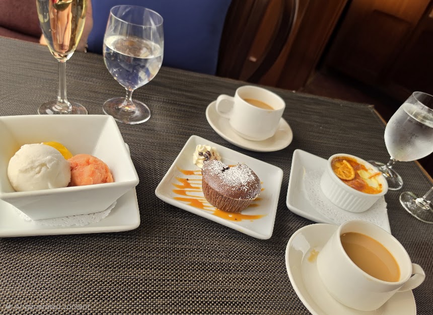 dessert and coffee as we wind down the day