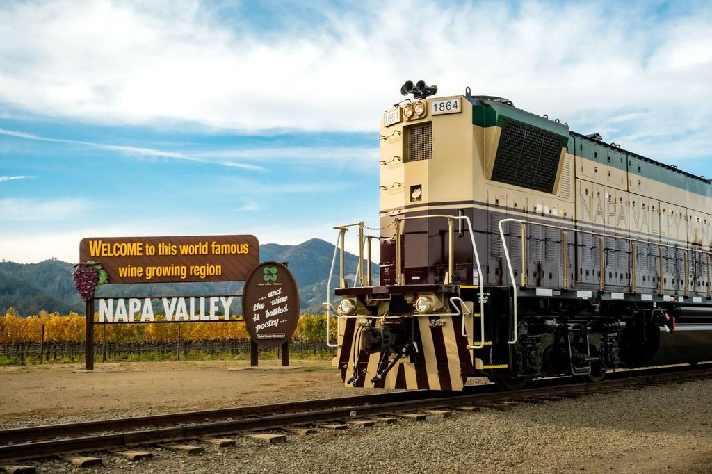 The iconic sign for Napa Valley
