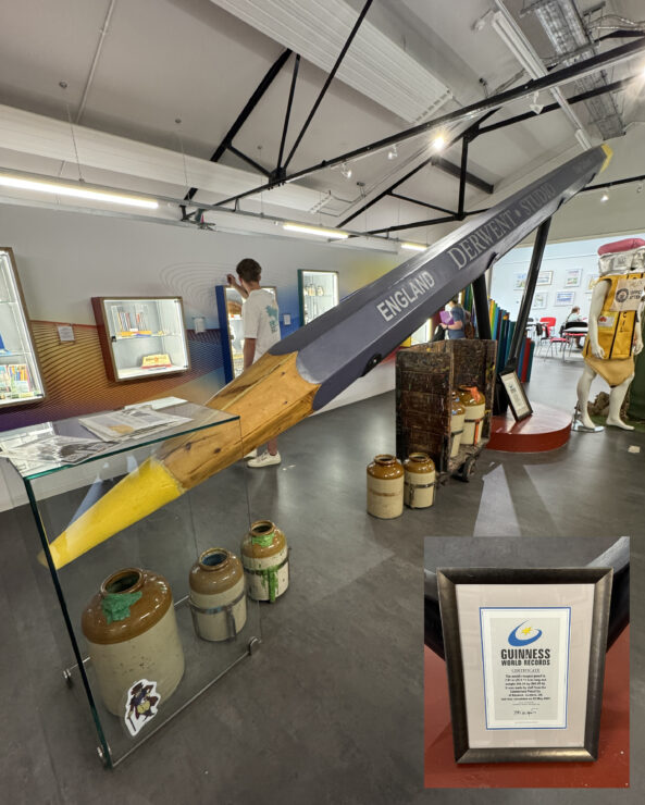 The World's Largest Pencil at Derwent Pencil Museum, certified by Guiness World Records