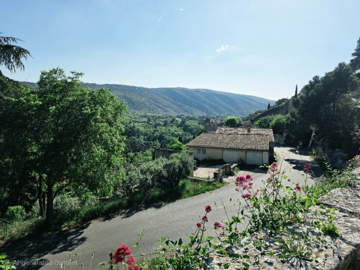 Above the village of Bonnieux