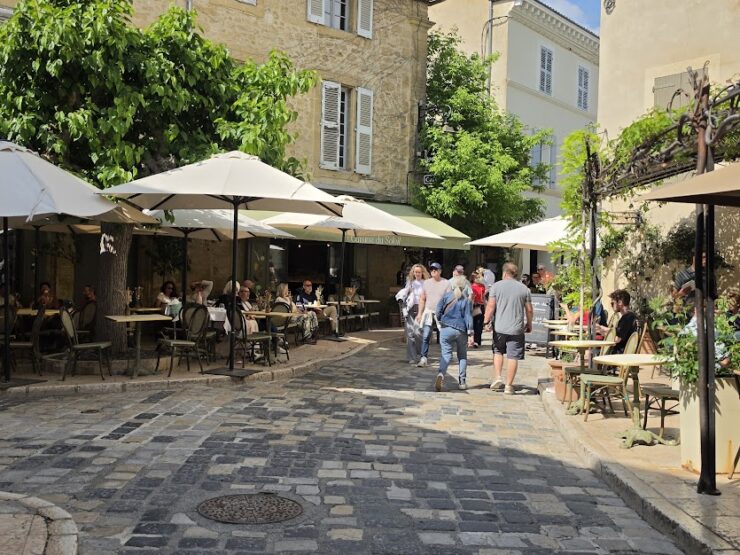 Cobblestone streets of Lourmarin