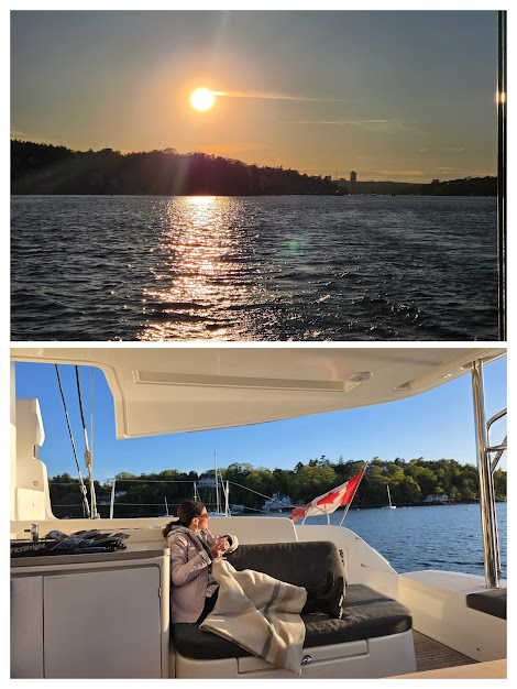 Sunset aboard
